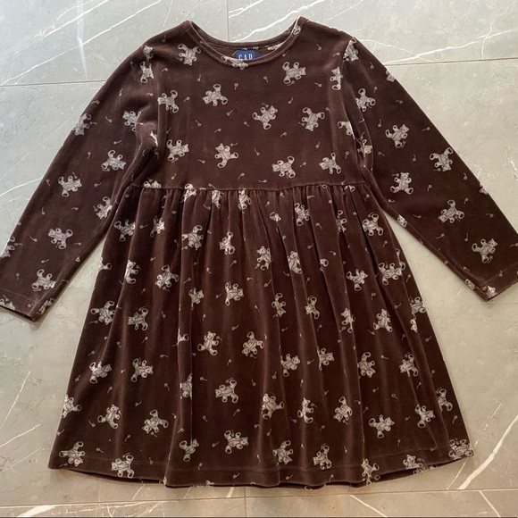 Gap Kids teddy bear velour dress - Picture 2 of 3